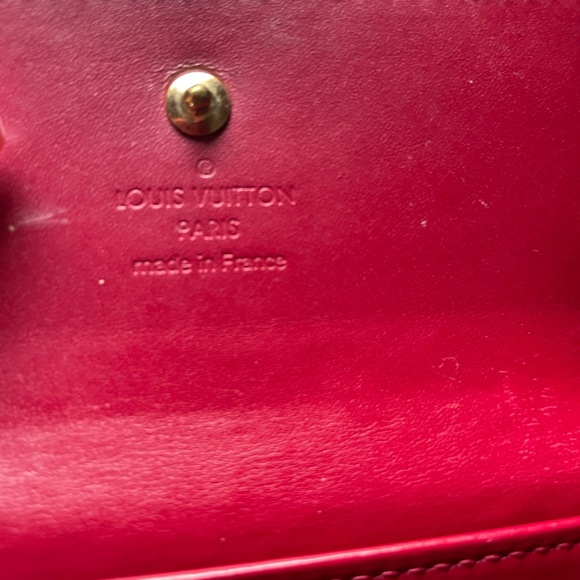 970067E YV Louis Vuitton Wallet Red Monogram Vernis - Picture 2 of 8